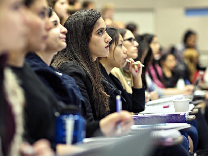 Lecture hall at Barnard